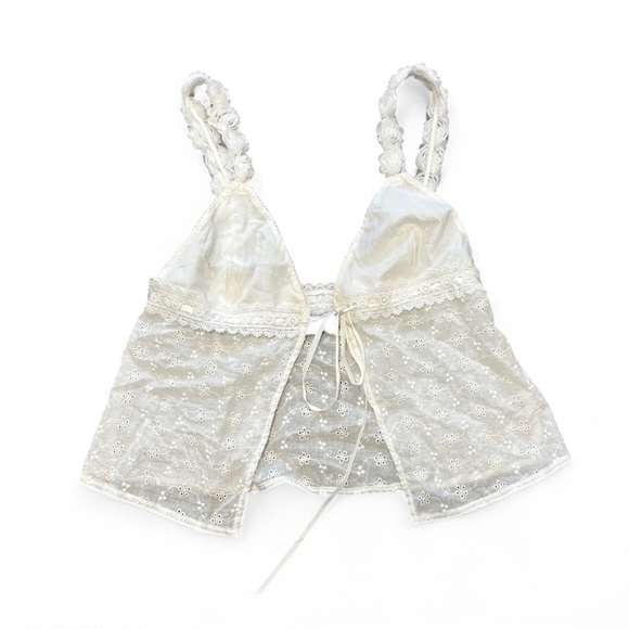 White Fox Boutique Tops - White Fox White Lace Top